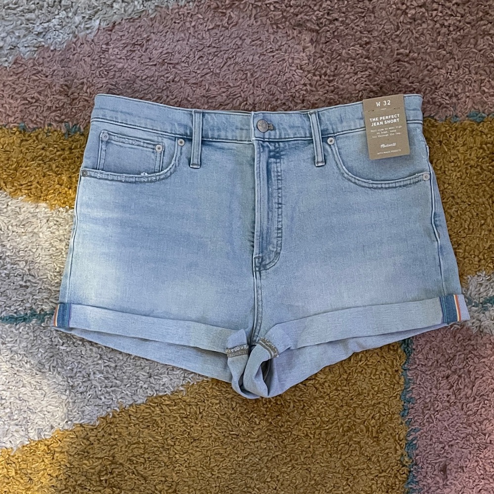 Madewell Light Blue Jean Shorts
